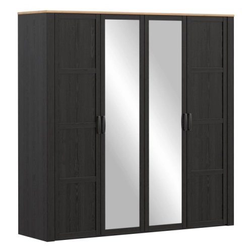 Szafa ubraniowa 216 cm Dąb Riviera / Dąb Cabezone